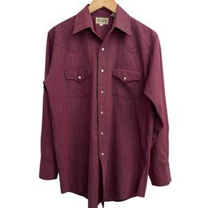 Hoofs Pearl Snap Shirt Size M